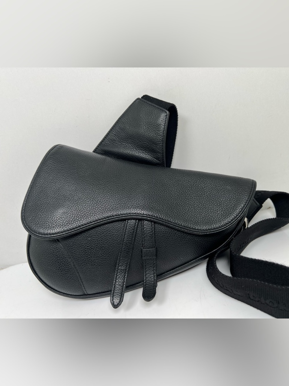 Dior Saddle Crossbody Bag Leather Black